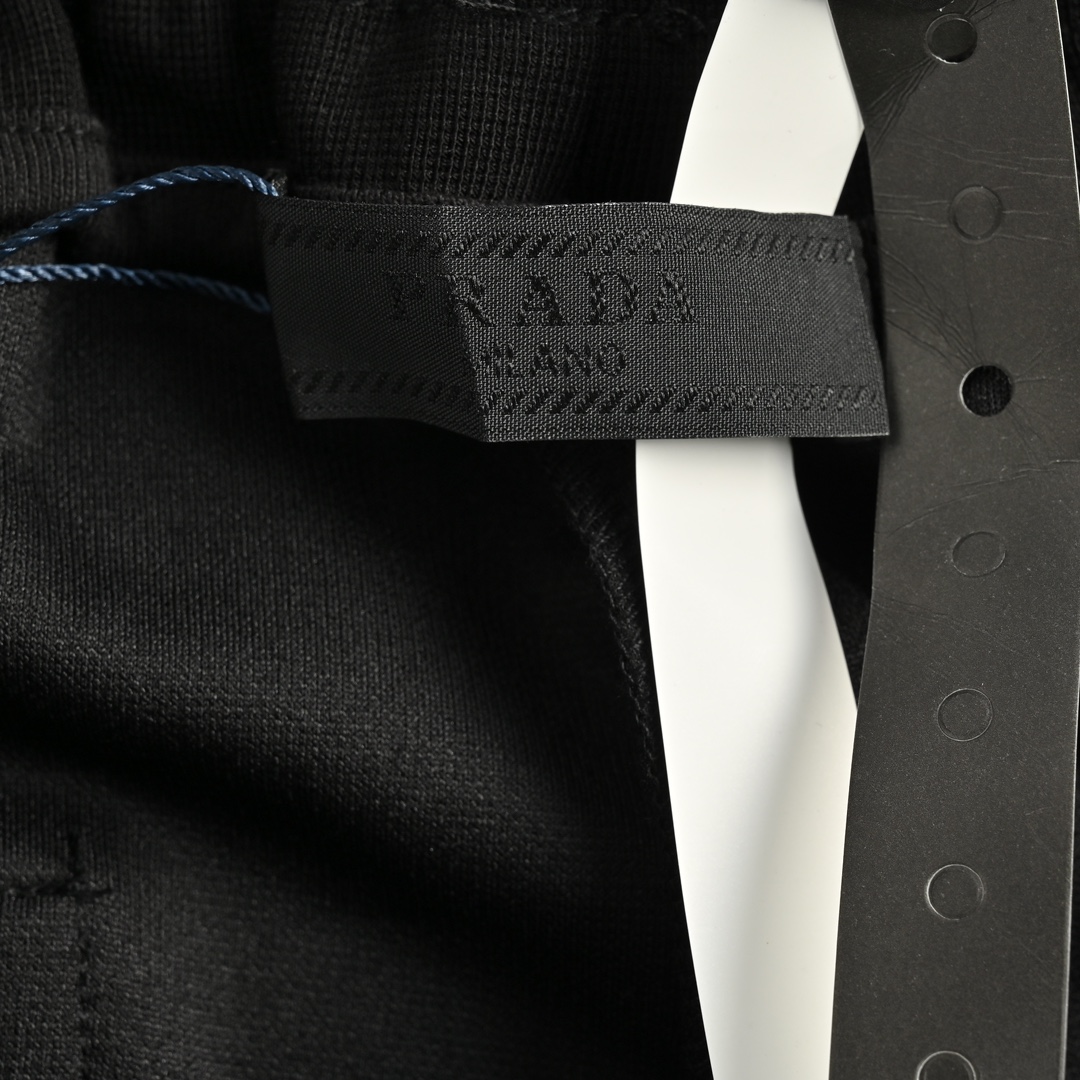 Prada 24Fw triangle logo webbing straight trousers
