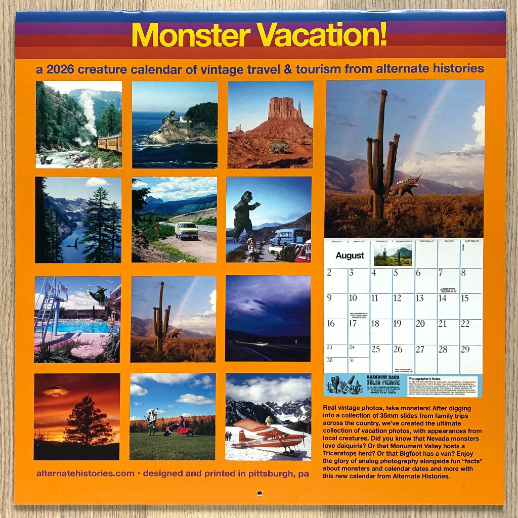 Monster Calendar 2026