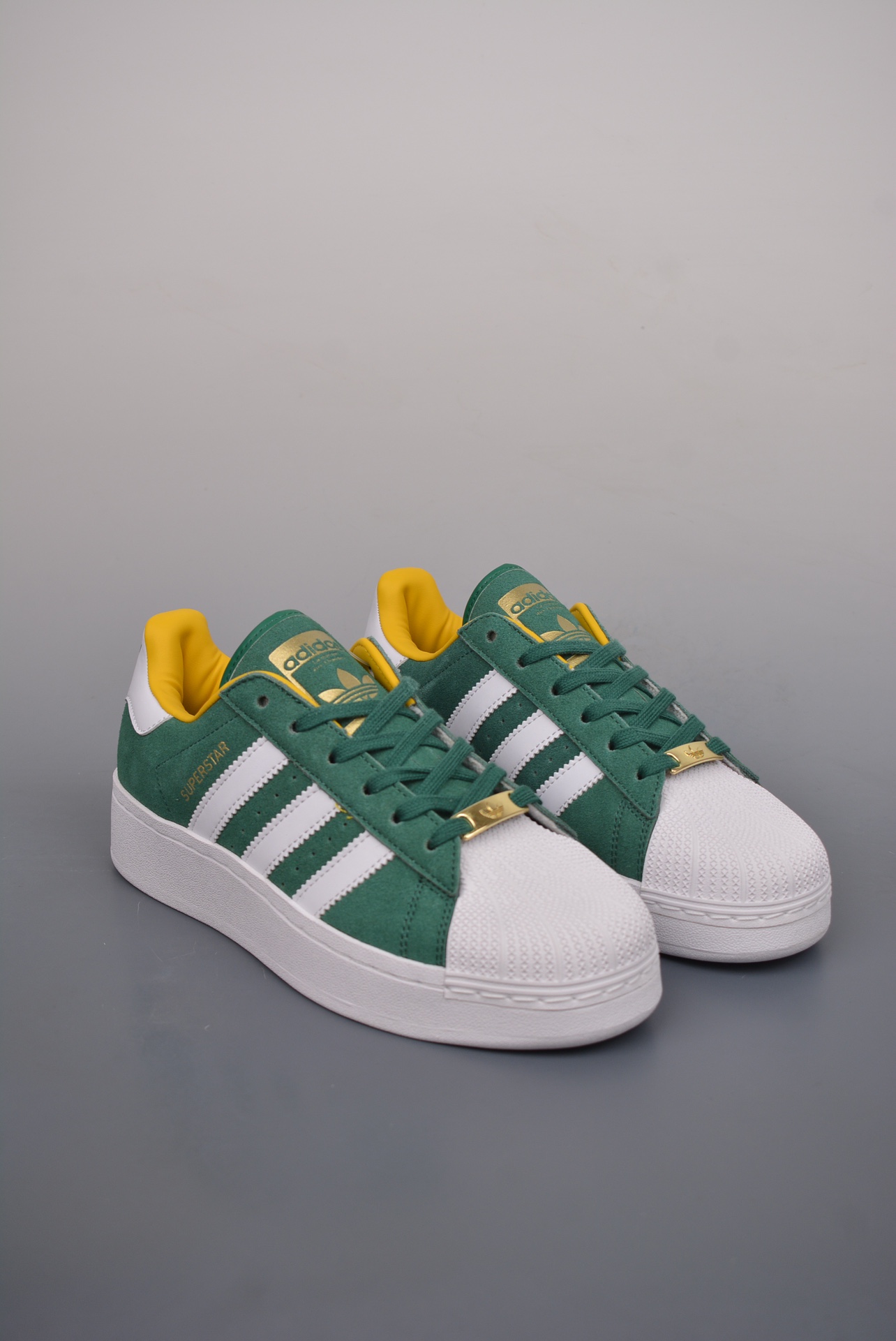 Adidas Originals Superstar XLG Green, Yellow and White ID4658