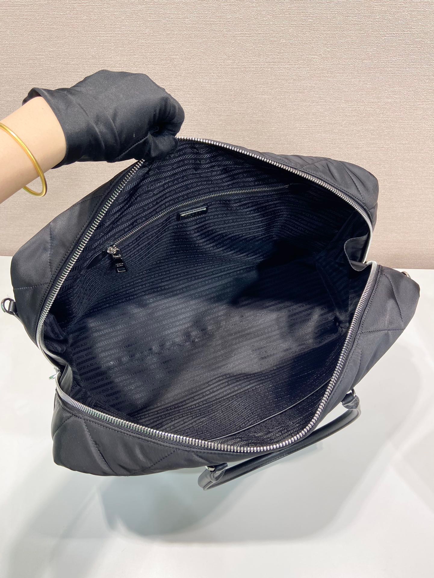 Prada New Plaid Travel Bag 2VA009