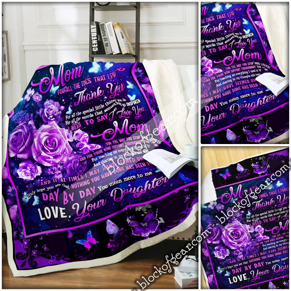 Daughter To Mom, Nothing You Have Done Has Been Forgotten Sofa Throw Blanket