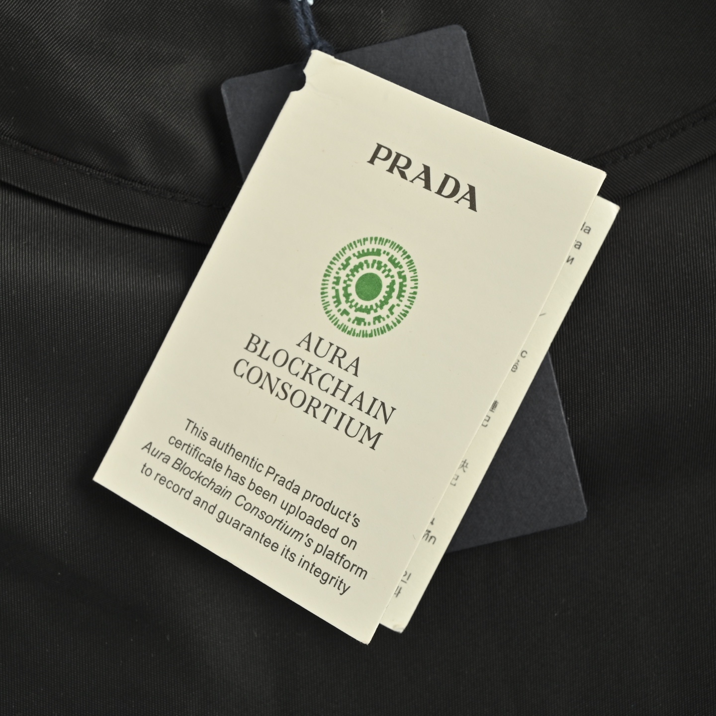 Prada 25Fw back collar triangle logo stand collar jacket