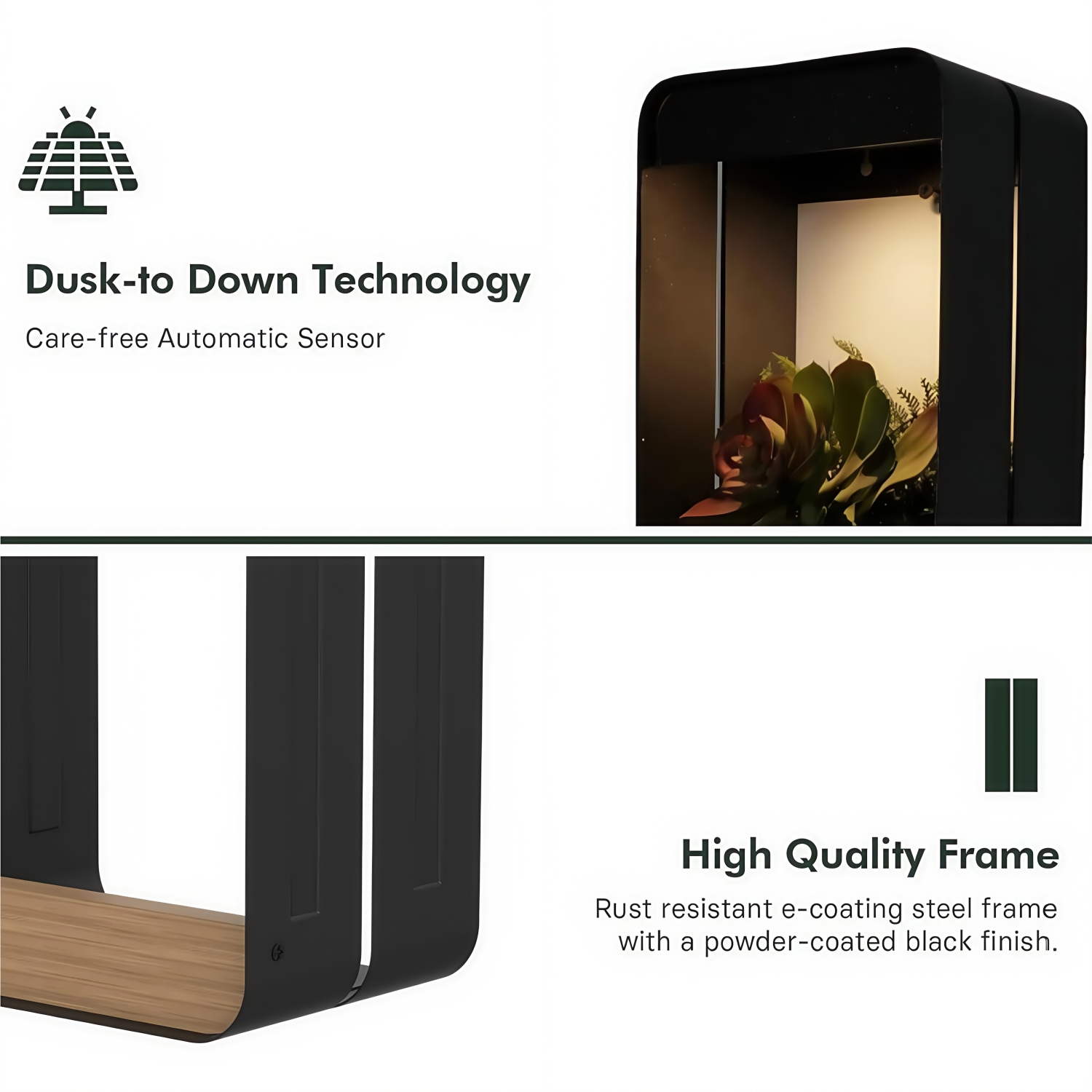 🔥On Sale🔥Solar Outdoor Power Wall Sconce Shelf Planter