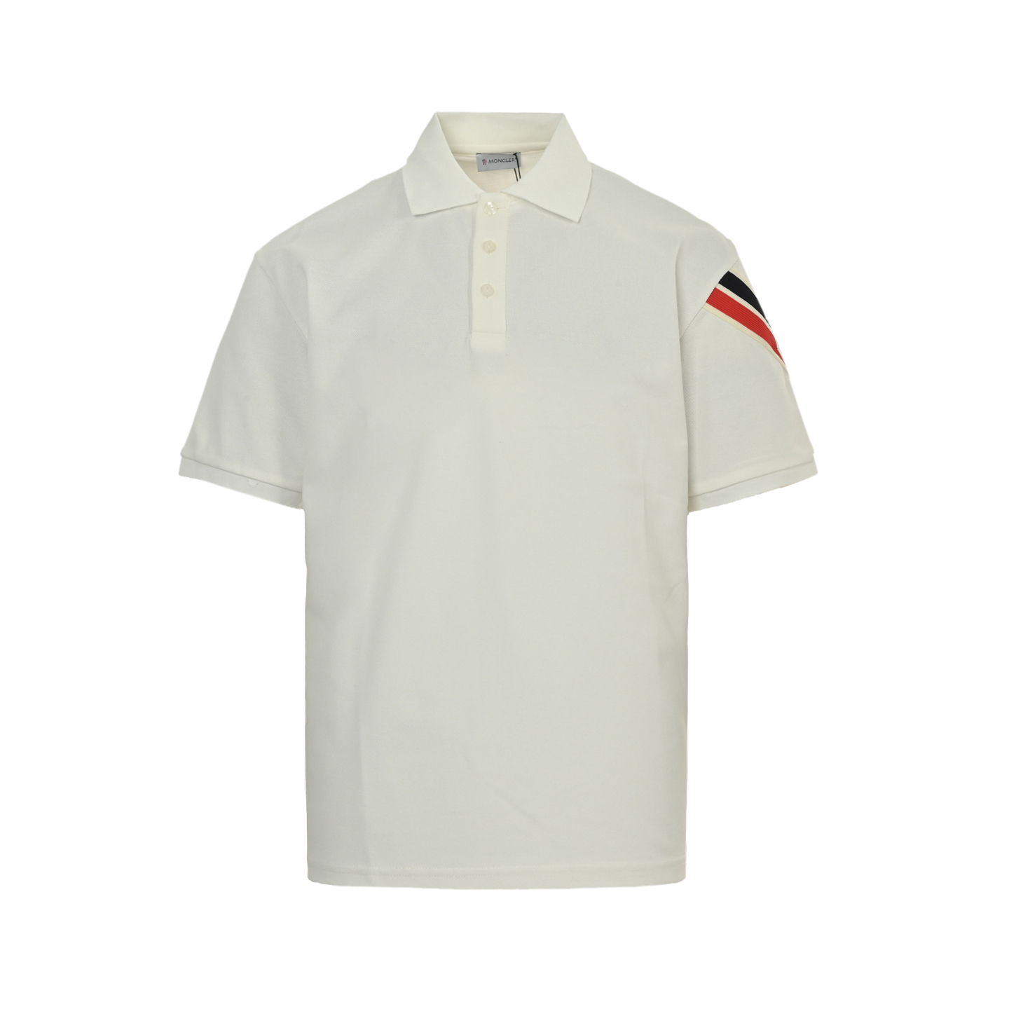 Moncler 25ss arm webbing patchwork badge Polo short sleeve
