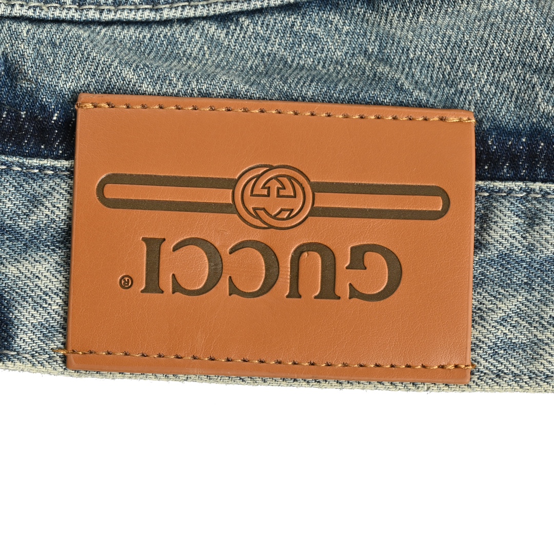 Gucci Side Pocket Faux Hem Jeans