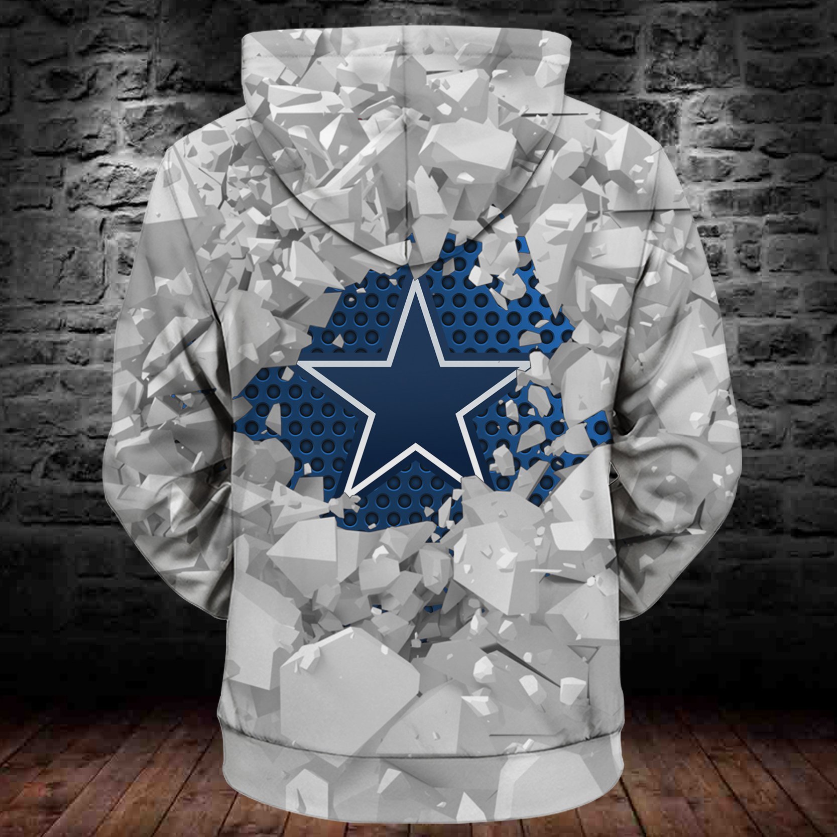 COWBOYS HOODIE 3D ICE18