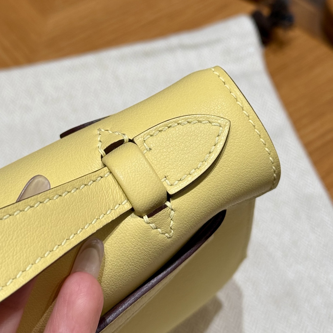 Hermès Kelly Pochette 1ZJaune Poussin Handbag (Handmade to Order)