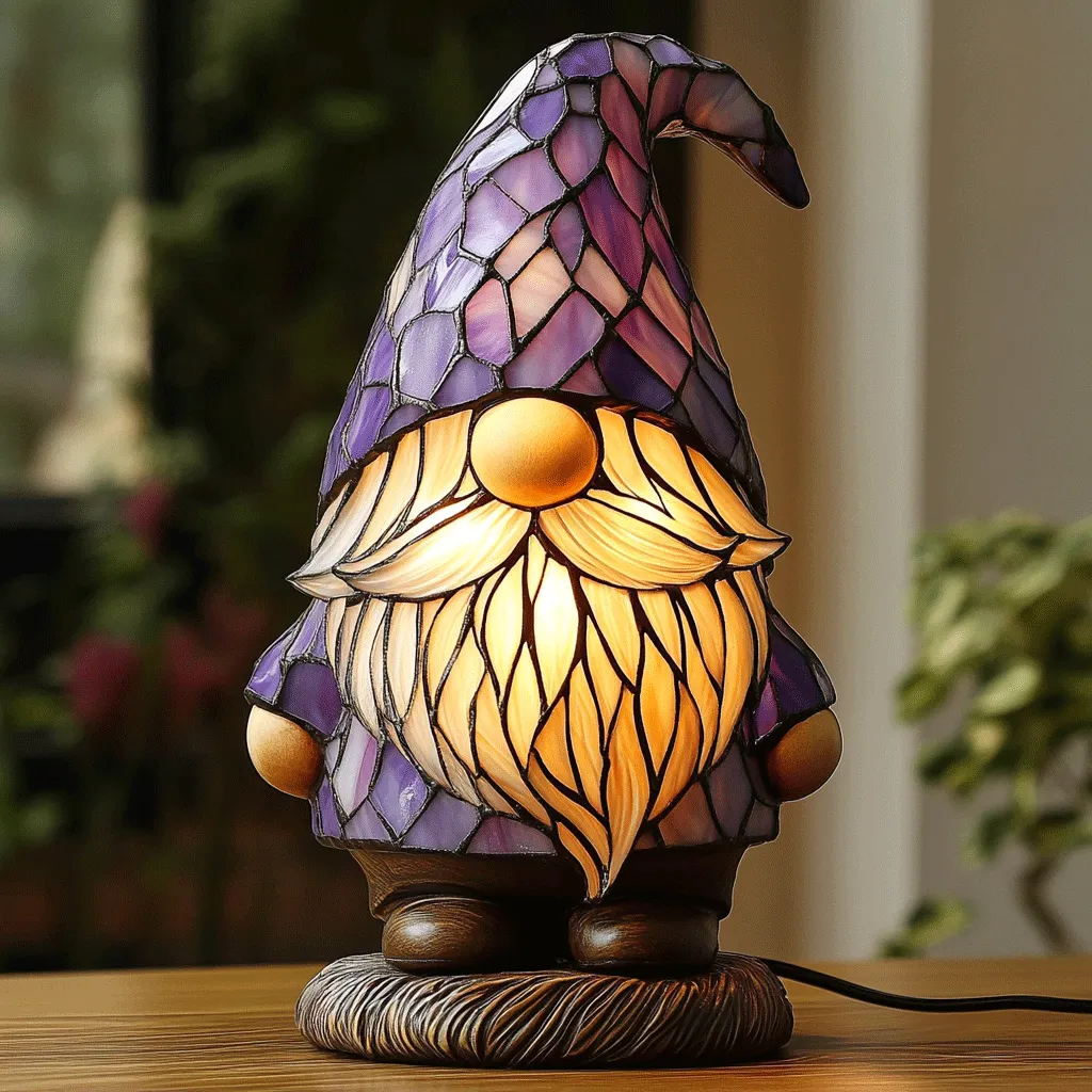 Colorful Gnome Lamp