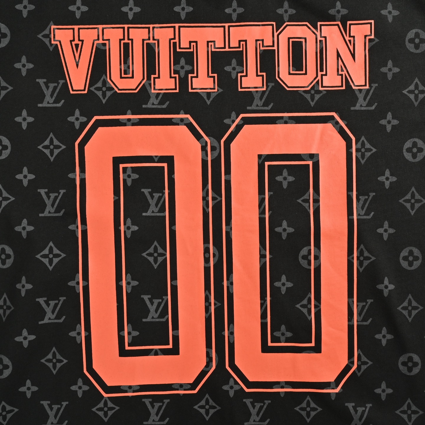 Louis Vuitton 25ss 00 orange letter print short sleeve