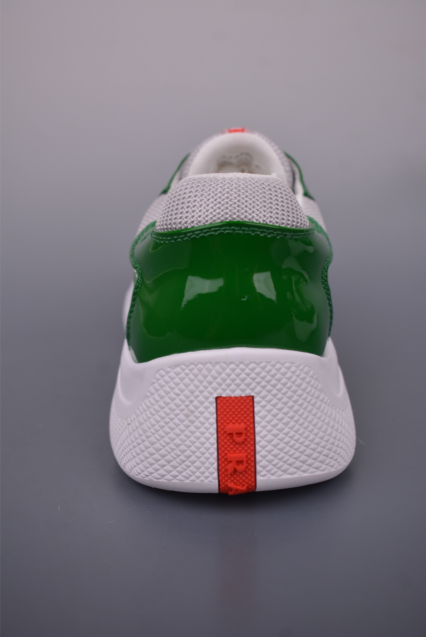 Prada America’s Cup patent leather bright green gray white 4E3400_ASZ_F0F5C