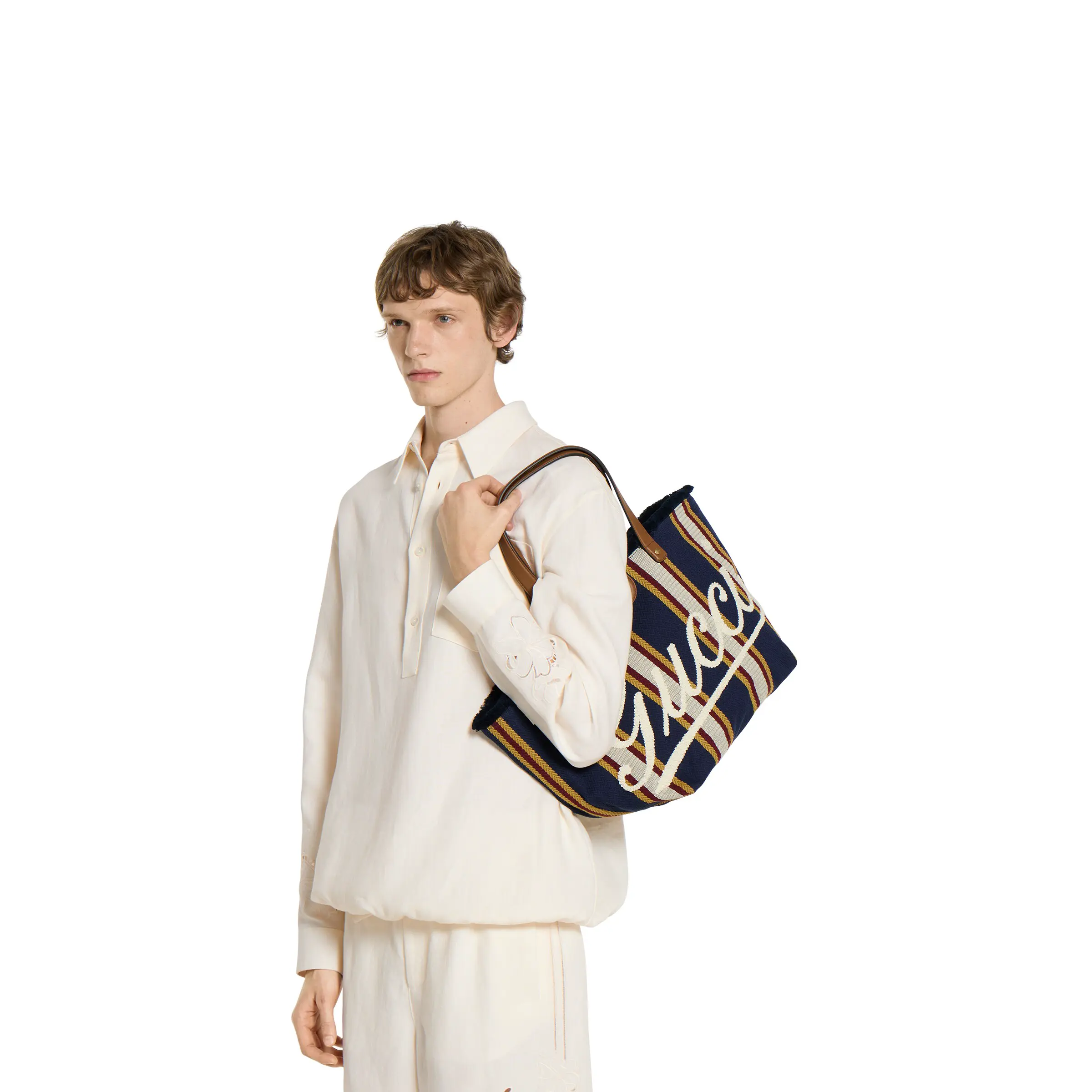 Gucci embroidered medium canvas tote bag‎818771 FAEF8 8796