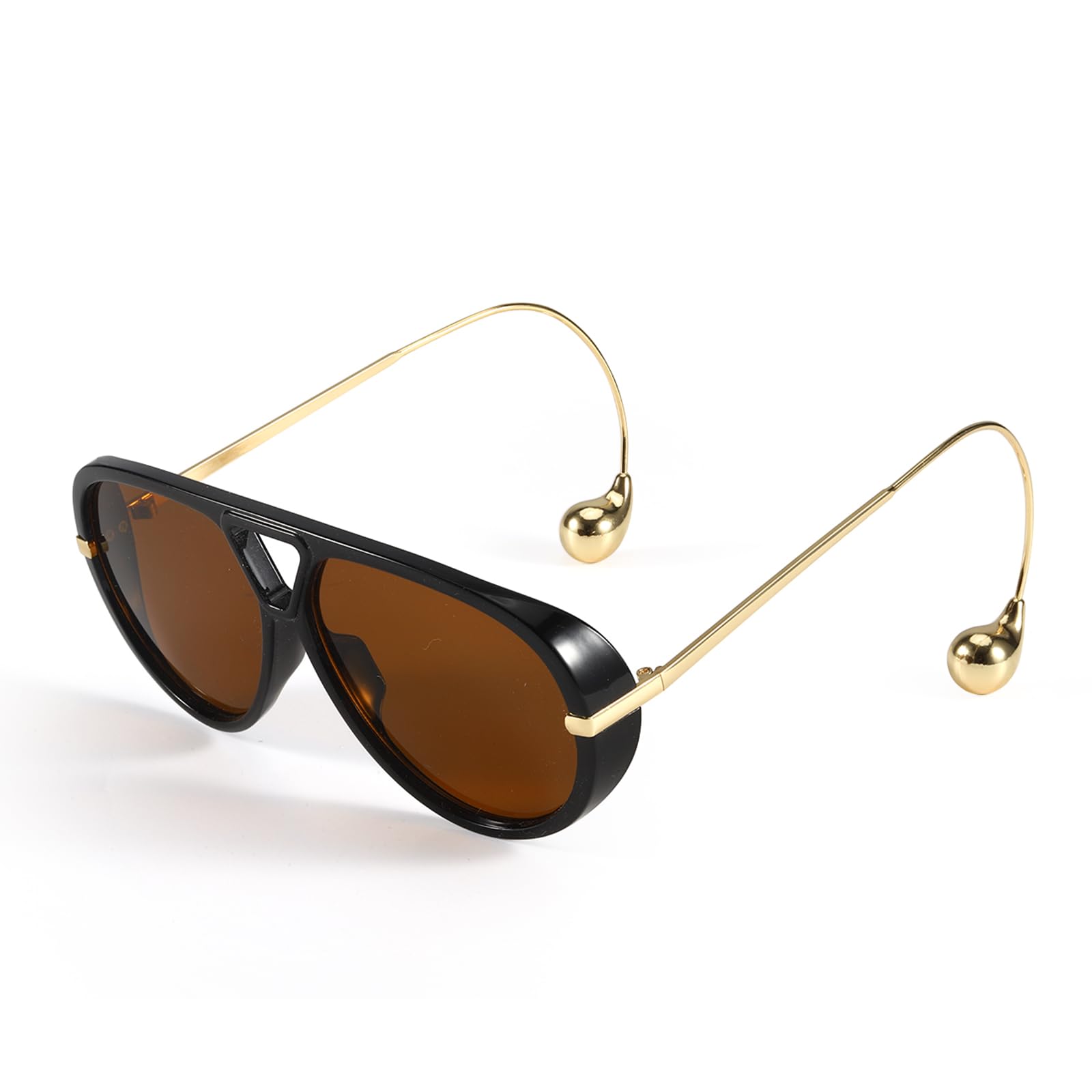 😍2025 Summer Must-Have🛒Oversized Aviator Sunglasses for Women With Earring