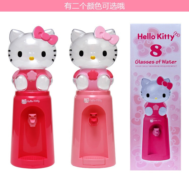 KT Mini Water Dispenser Toy Miniature Household Water Cooler Fountain Toy Drinking Fountain Model Kids