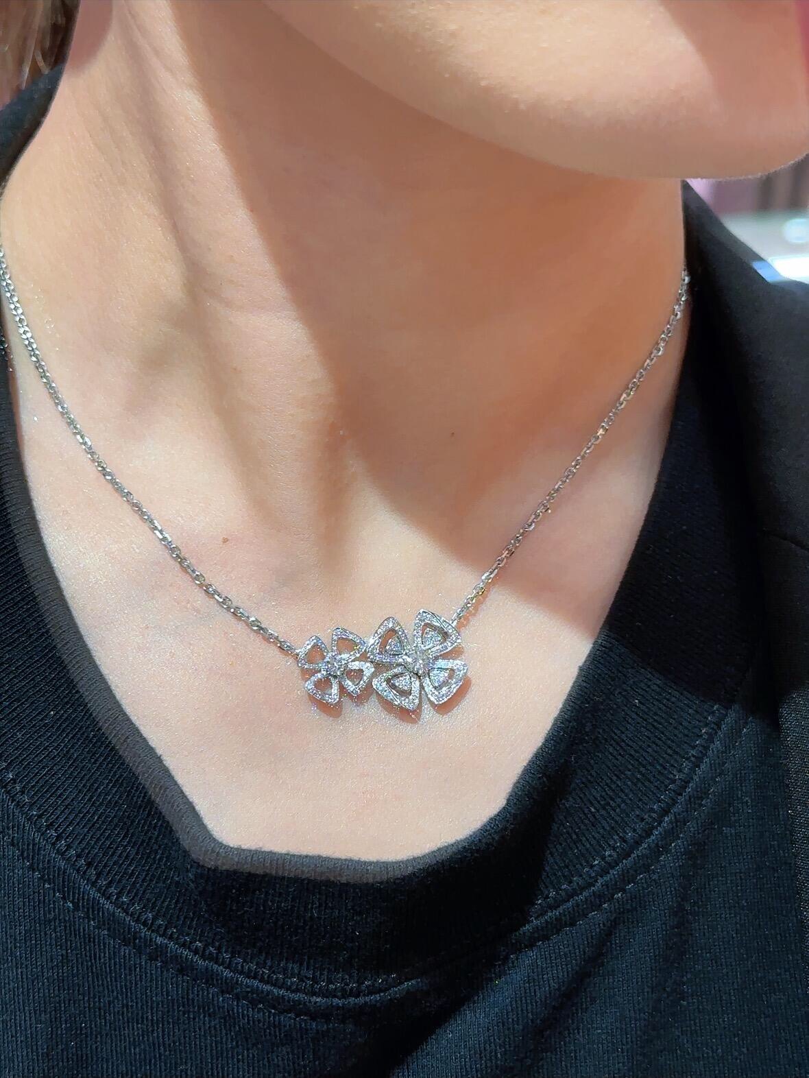 Bulgari Petal Diamond Necklace