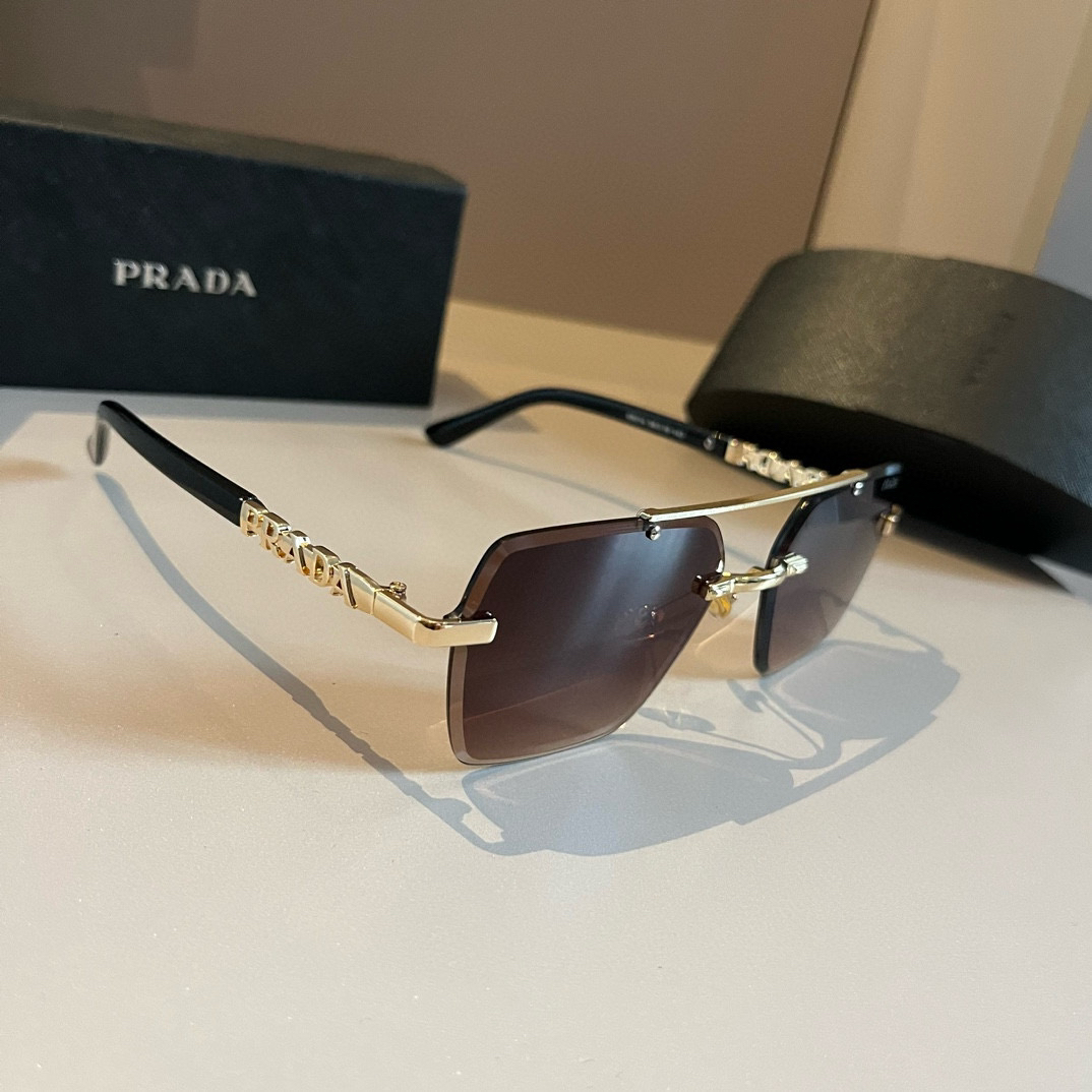 Prada rimless sunglasses