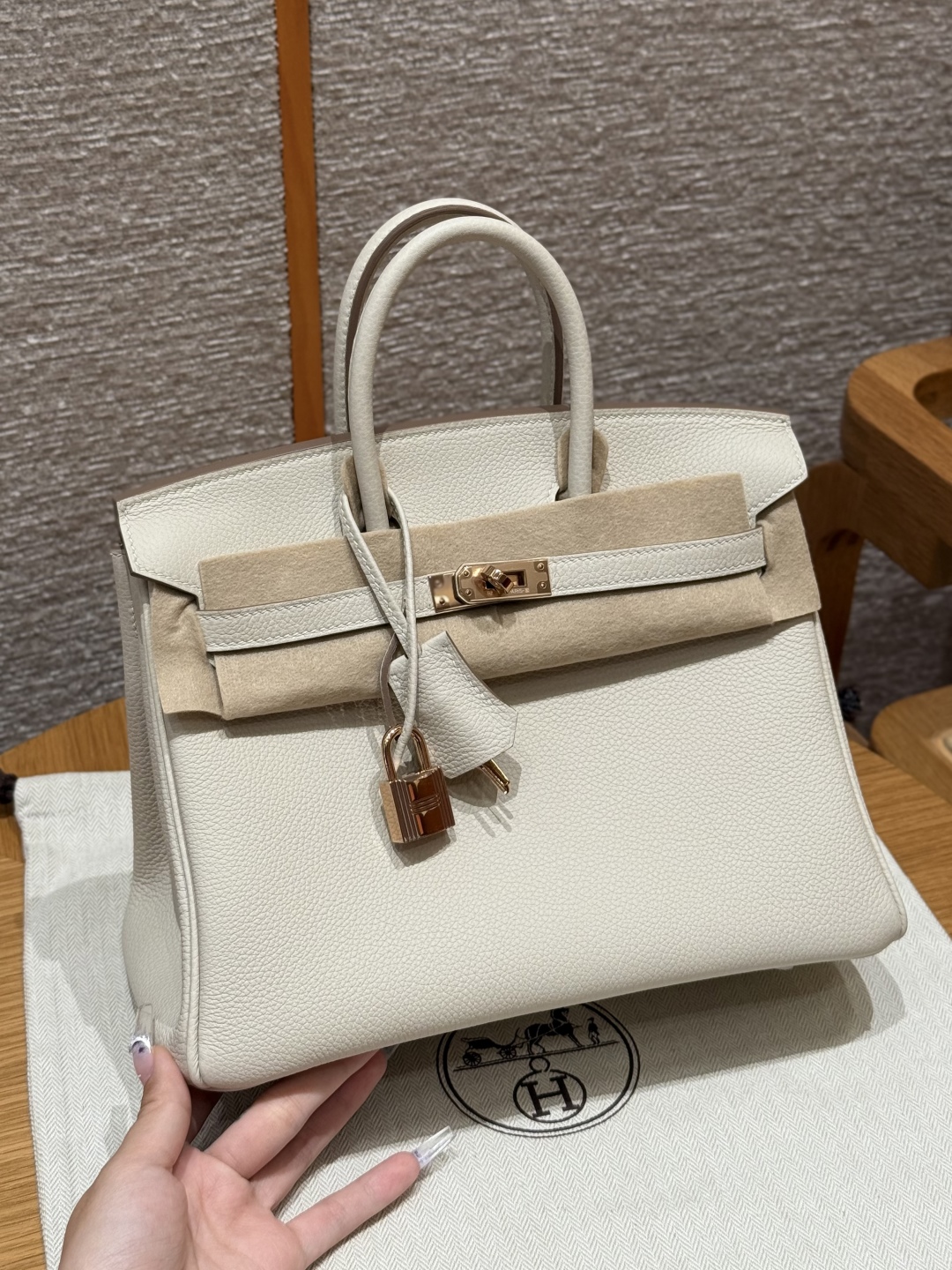 Hermès Birkin 10Craie Handbag (Handmade to Order)