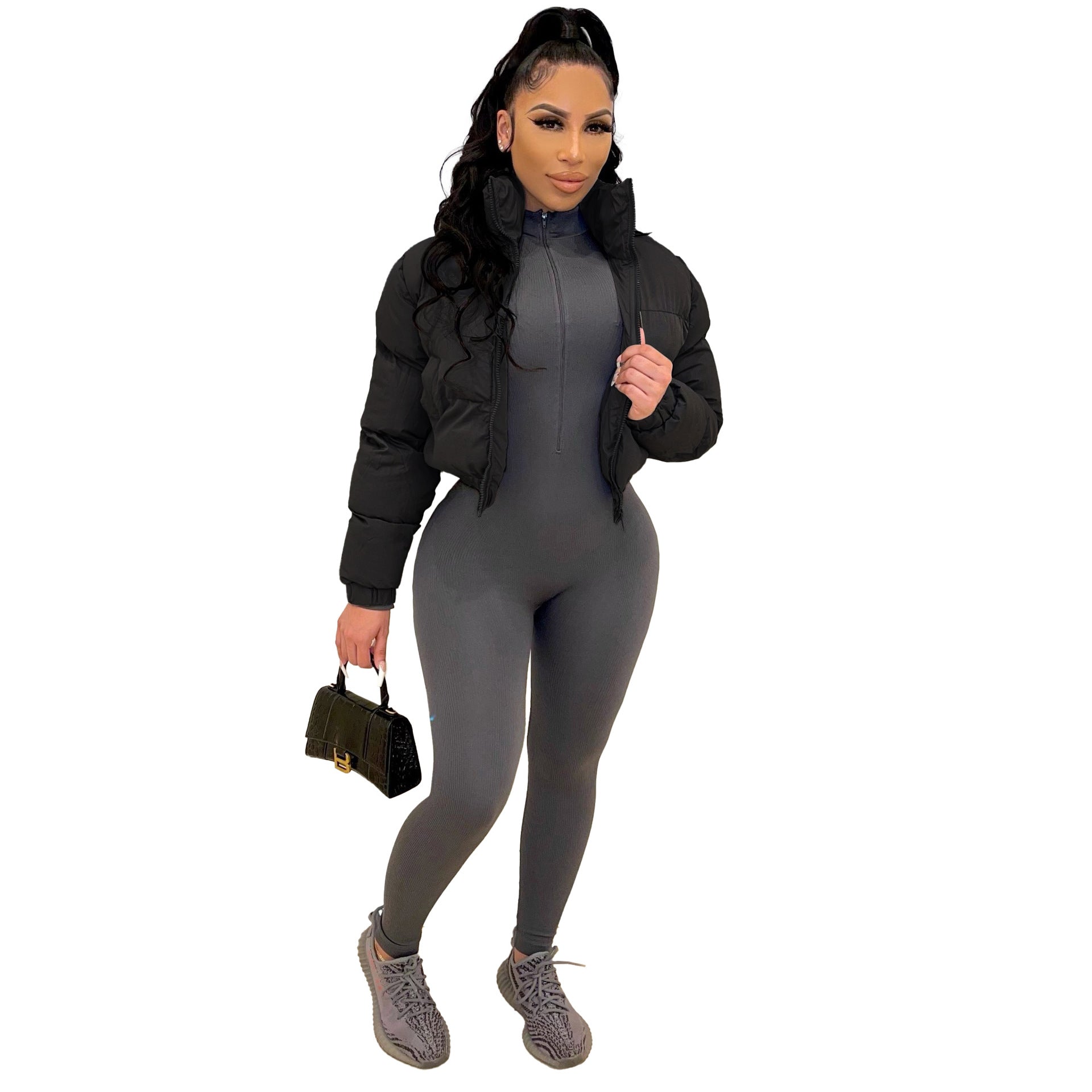 Fall Winter Women Cotton Clothes Short Women Cotton Padded Clothes Jacket
