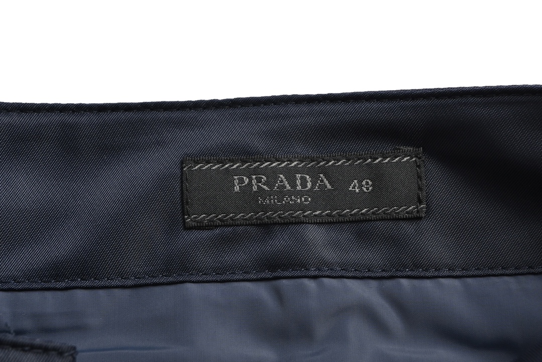 Prada 23Fw side pocket nylon trousers