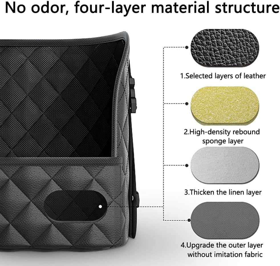 💖Last Day 50% OFF💖Large Capacity Leather Car Net Pocket Handbag Holder