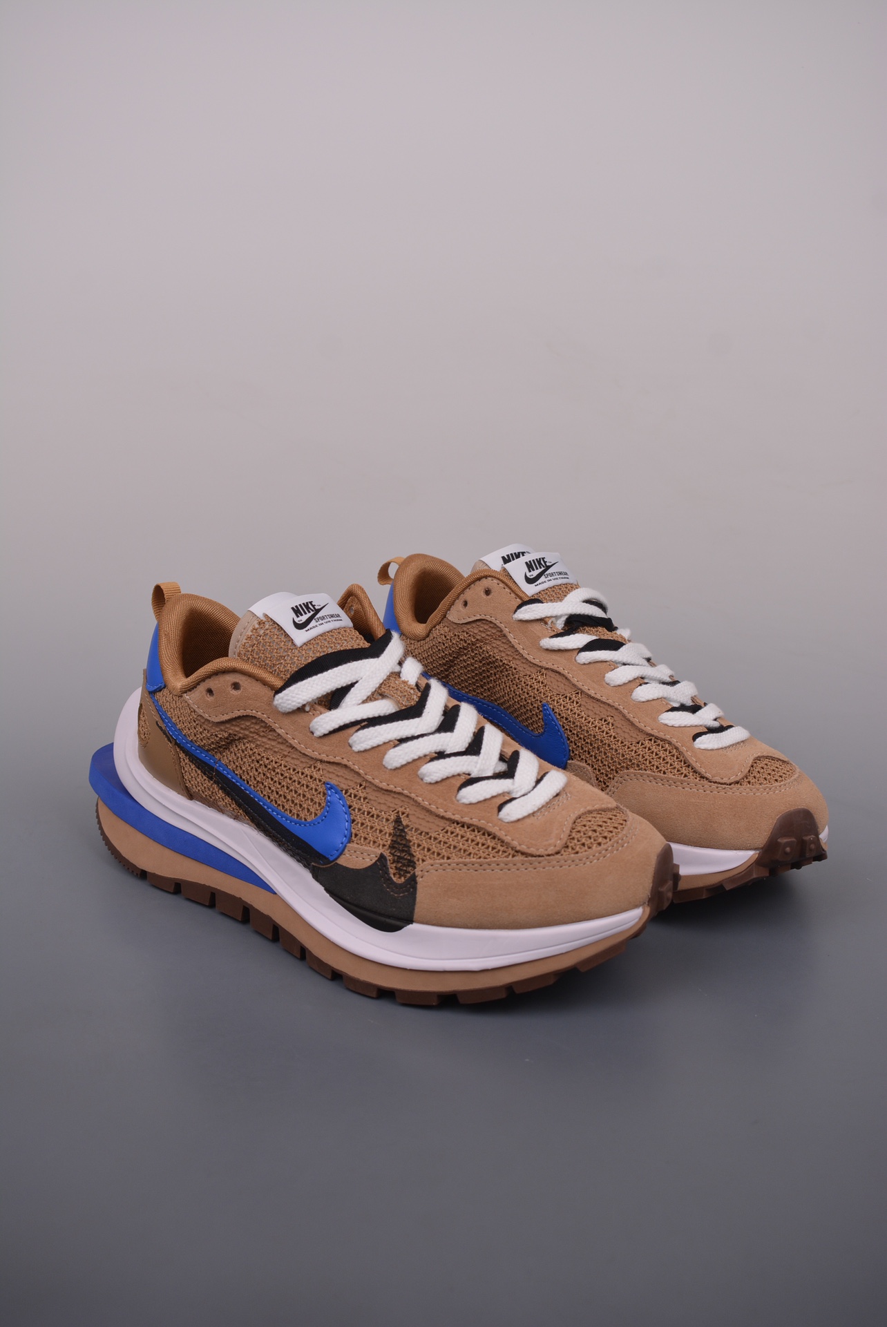 Sacai x Nike VaporWaffle 3.0 Brown lack Blue CV1363-201