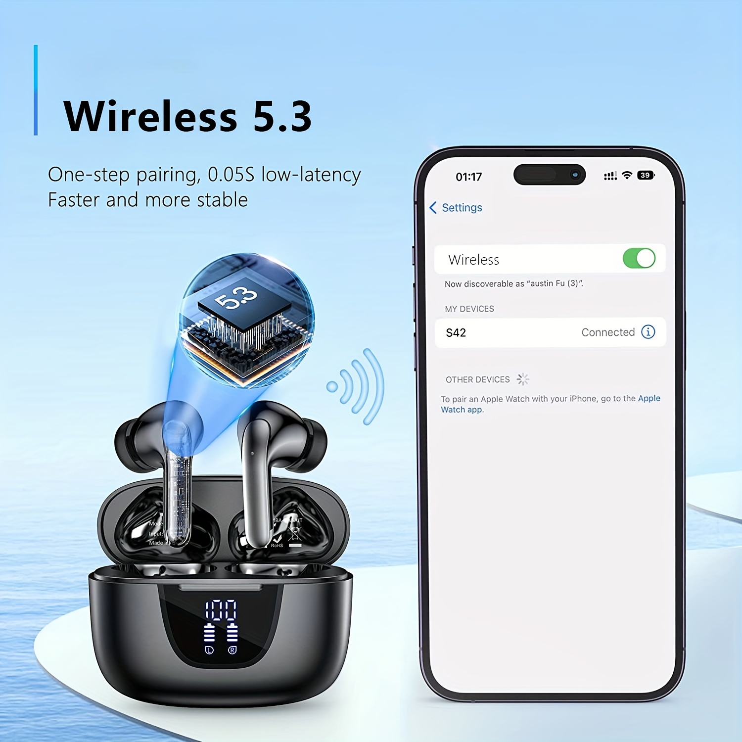 Wireless-Earphone/-Wireless-5.3-Headphones