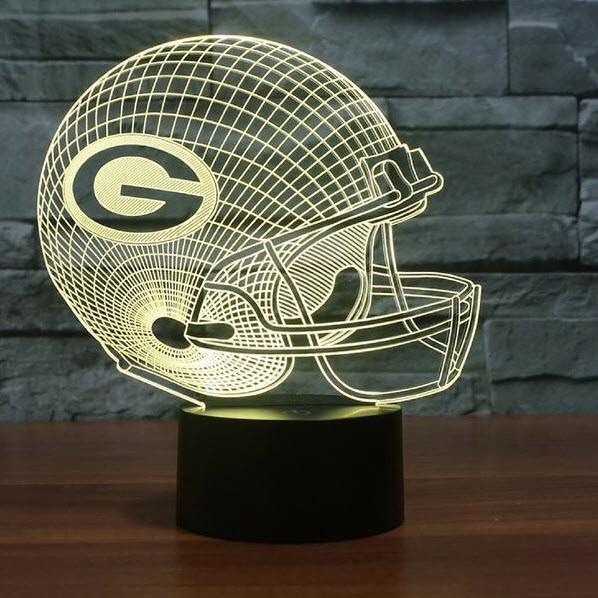 GREEN BAY PACKERS 3D LED LIGHT LAMP