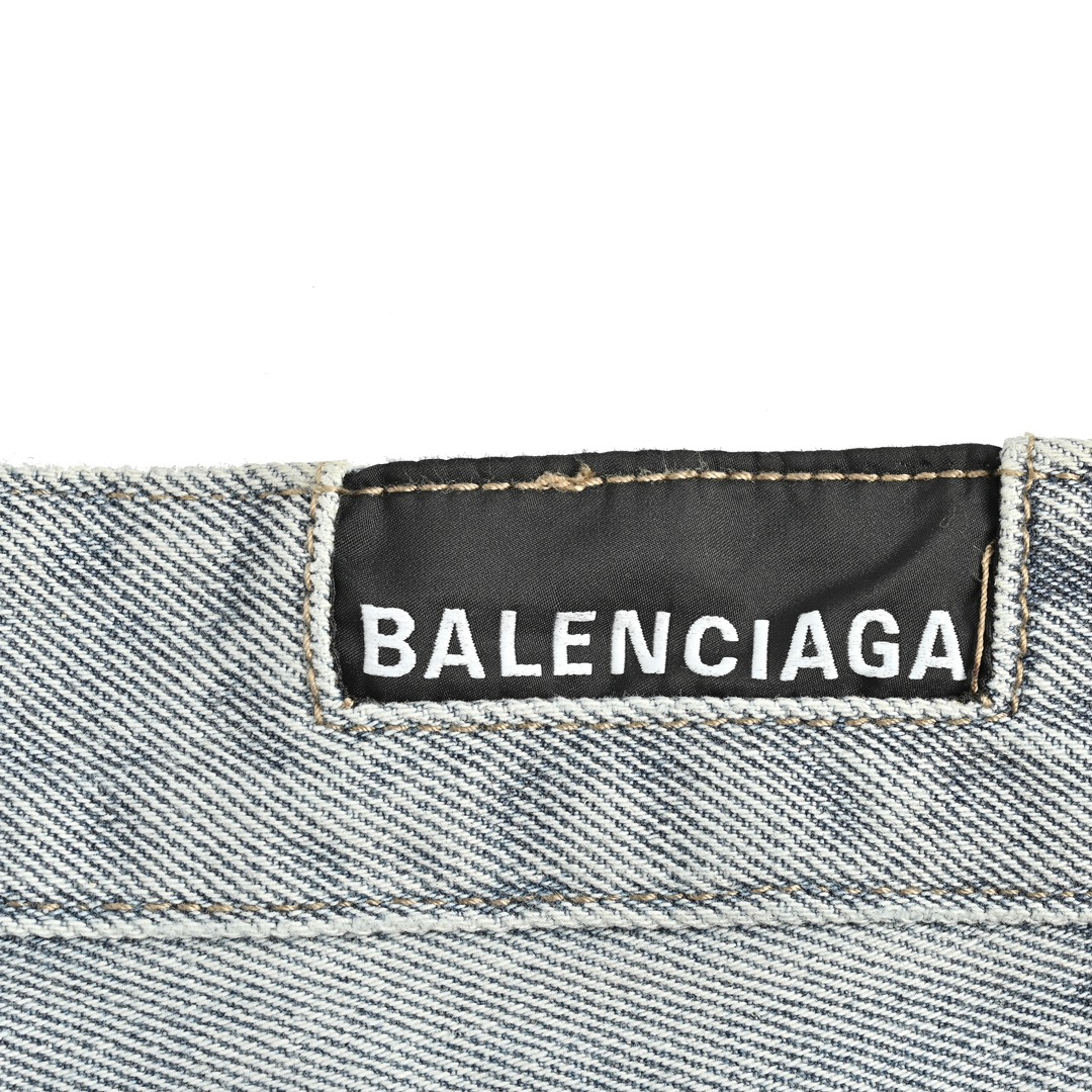 Balenciaga Ice Blue Wide Leg Jeans