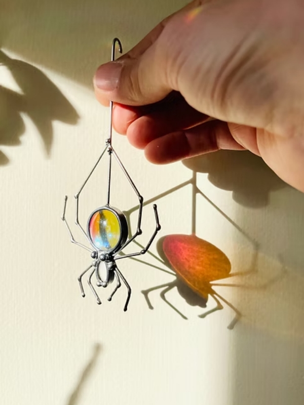 ✨ Handcrafted Stained Glass Art Collection – Nature’s Beauty in Every Piece! 🌿🐝🦇