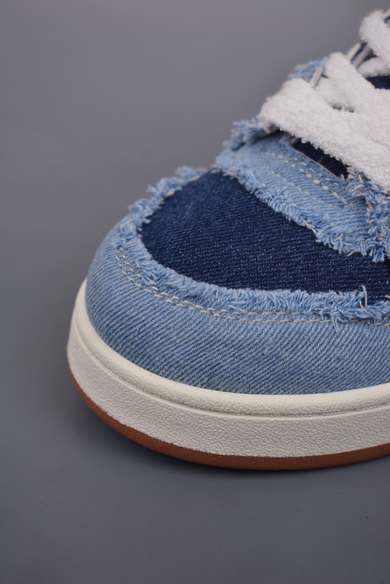 Fendi Match Sneaker Low Velcro Denim Blue 7E1495AMF1F1JID