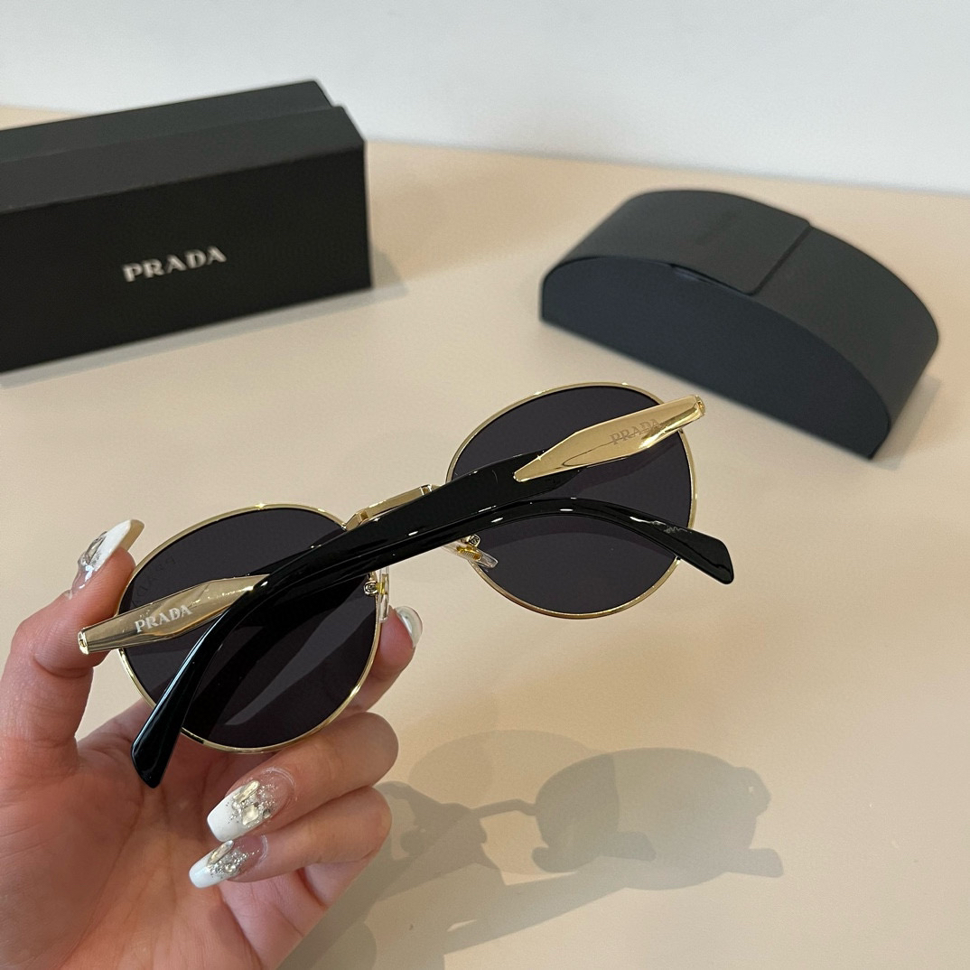 Prada round frame sunglasses