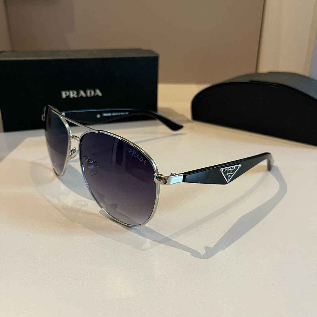 Prada round frame sunglasses