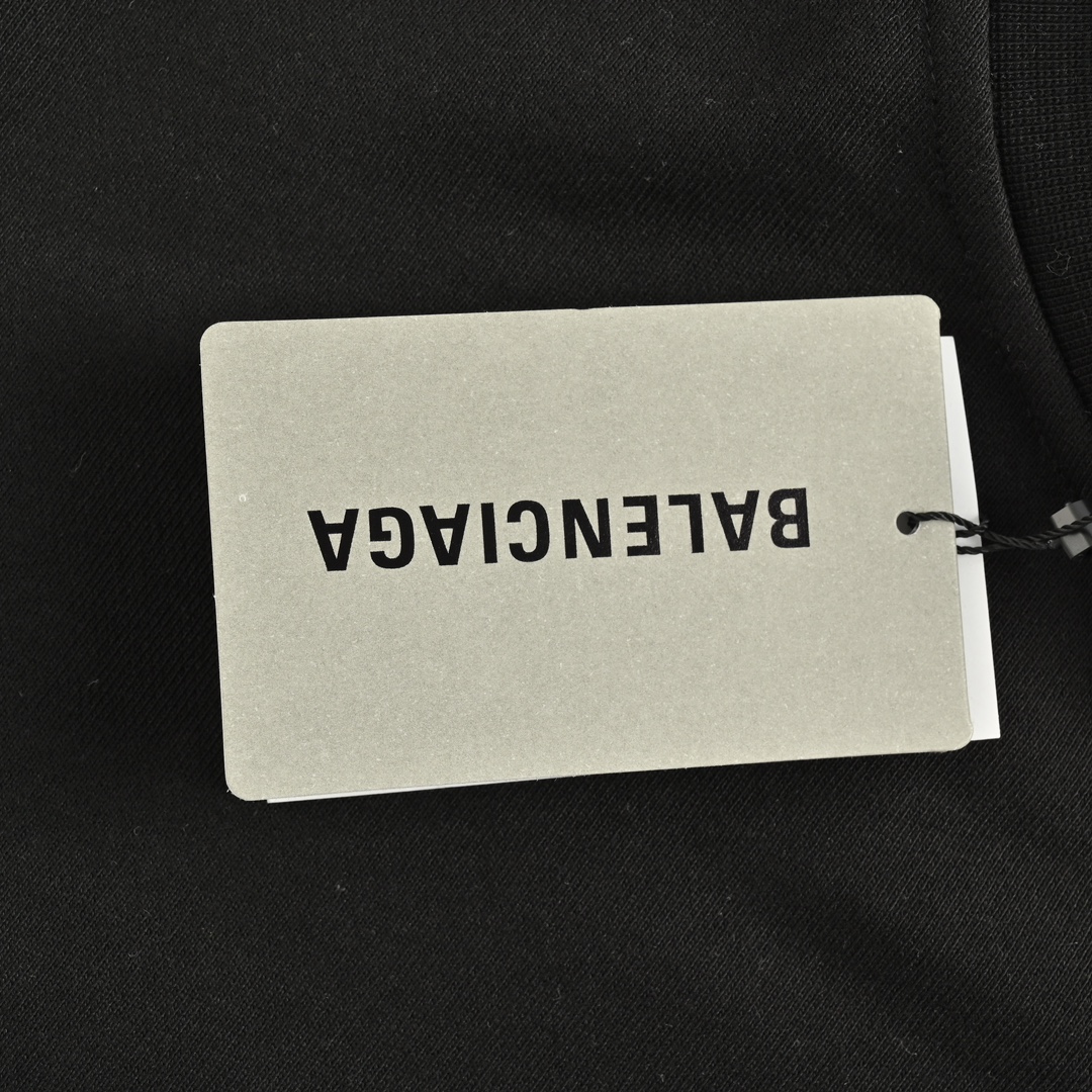 Balenciaga 24Fw reflective lettering logo crew neck sweatshirt