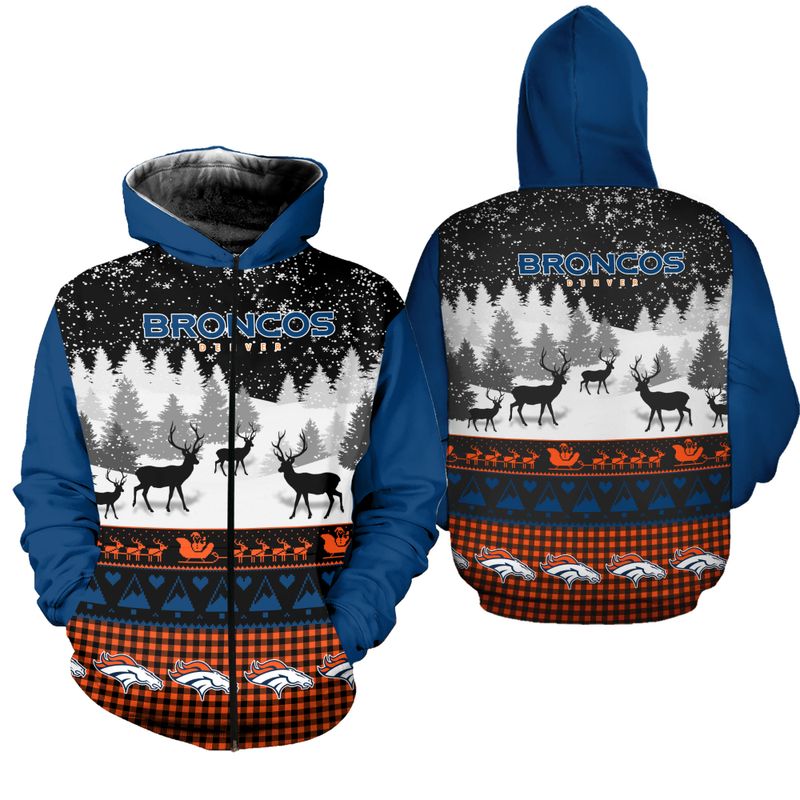 DENVER BRONCOS HOODIE GIFT FOR XMAS