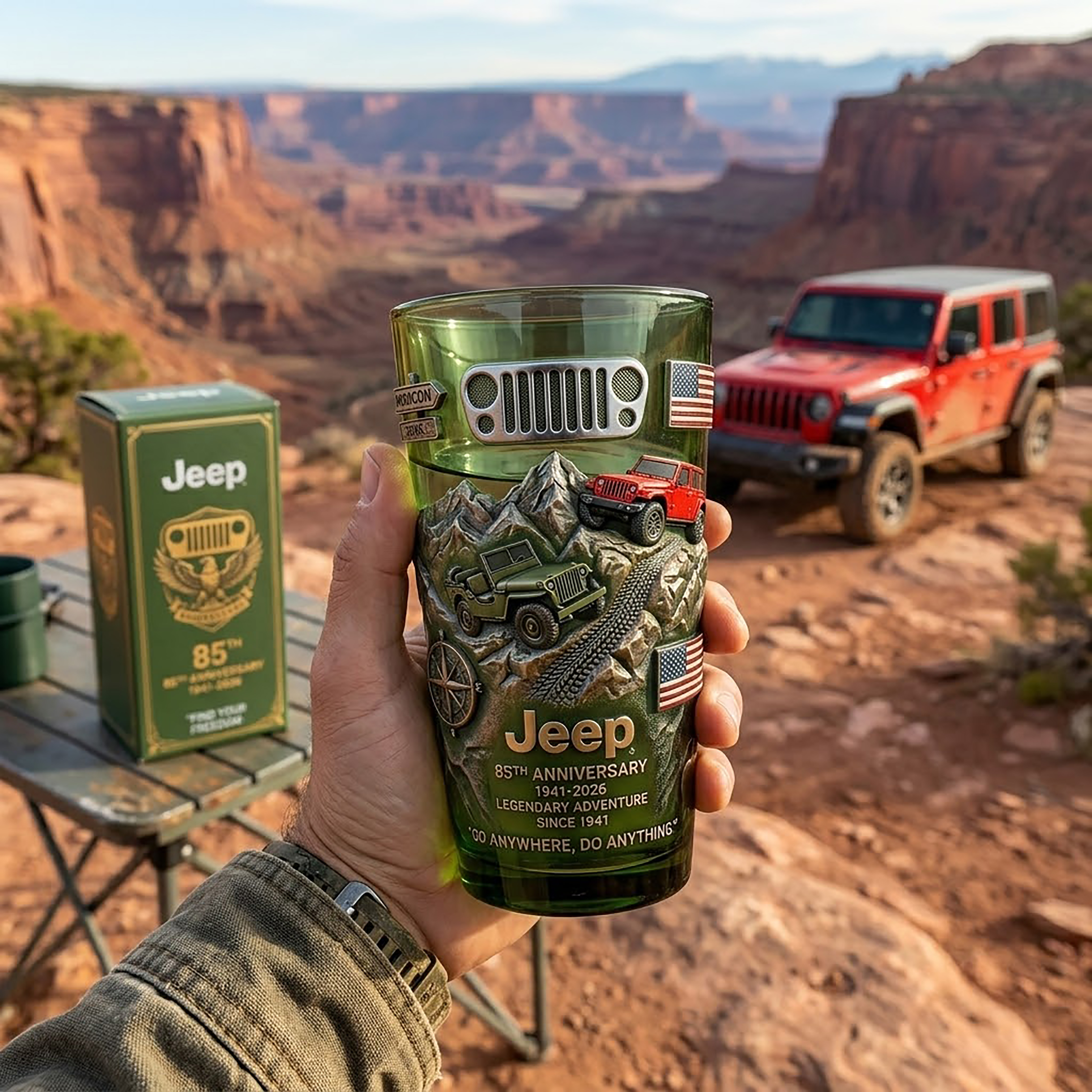 🚙Jeep 85th Anniversary Limited Edition Glass🌄