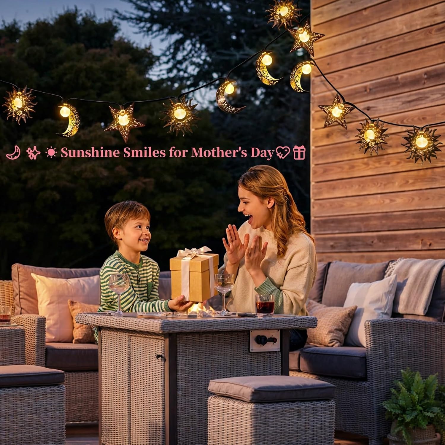 Led Solar Powered Fairy Decorative Lights for Garden Patio Yard Trees Mothers Day Gifts Wedding Party💖