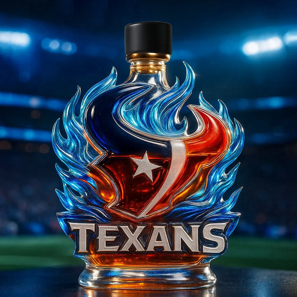 Fire of the Lone Star, Spirit of the Bull——Houston Texans Whiskey Bottle