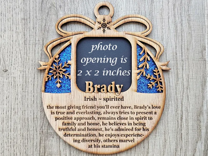Personalized Name Meaning Christmas Ornament