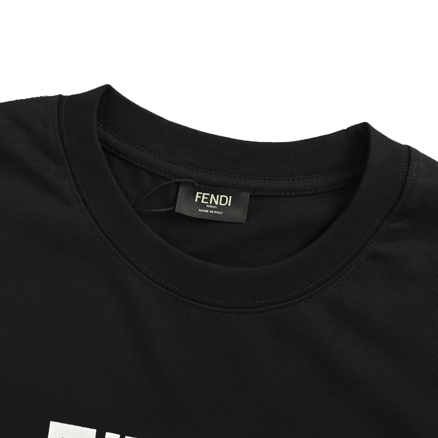 Fendi 25ss little monster eyes silicone letter logo short sleeve