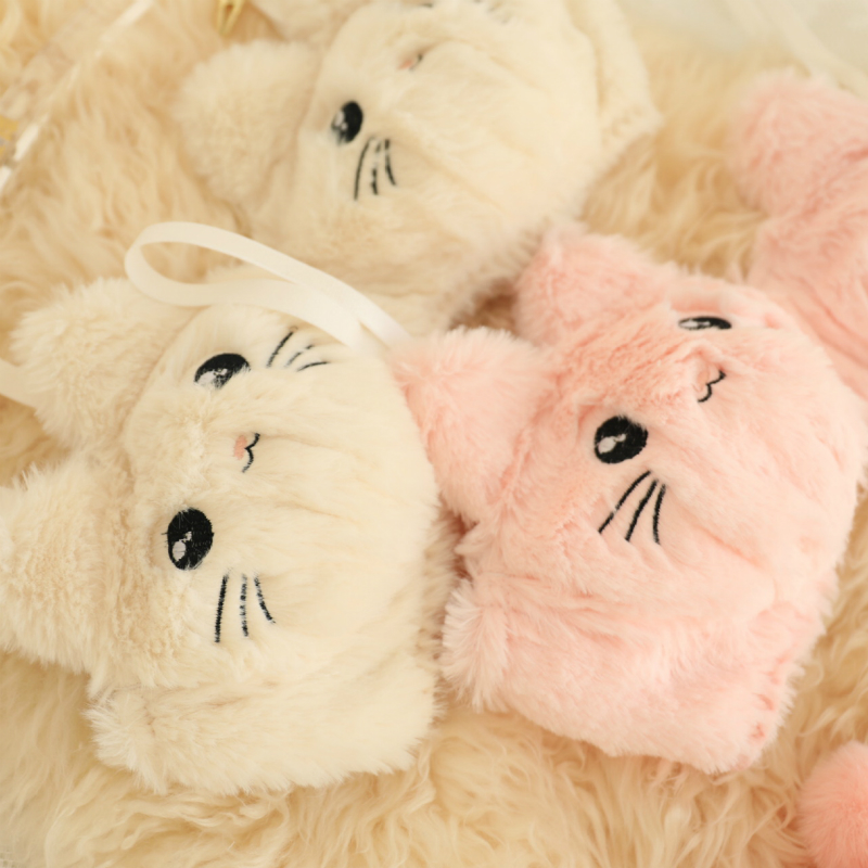 Kitty Ears Cartoon Plush Lingerie Set