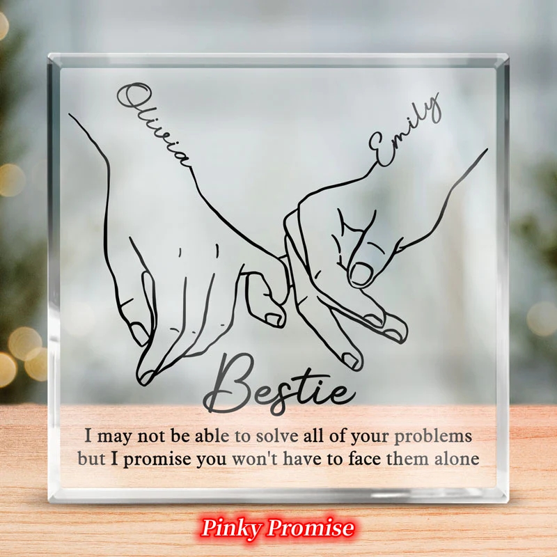 I'll Be There Pinky Promise-Personalized Custom Plaque