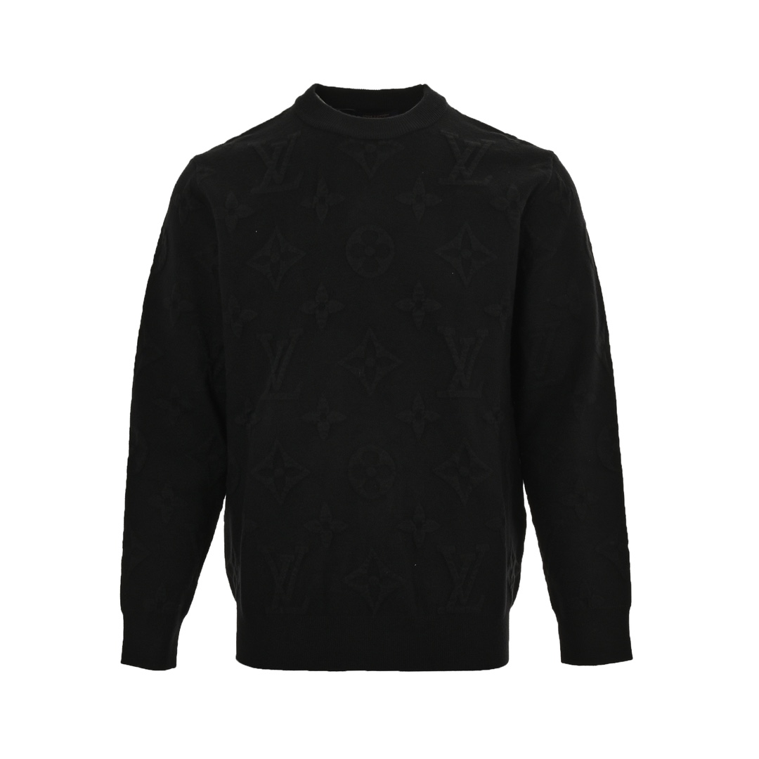 Louis Vuitton 24Fw all-over print jacquard knit sweater