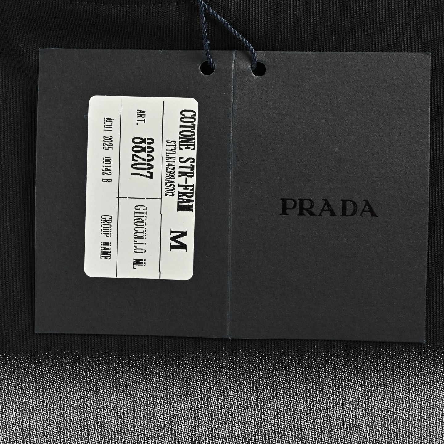 Prada 25ss triangle logo embroidered inkjet short sleeve