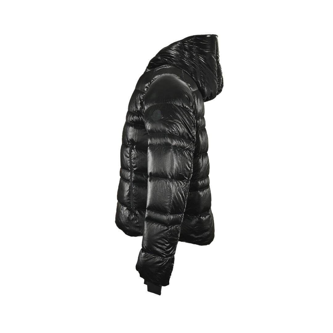 Moncler 24Fw Theron shiny hooded LOGO down jacket