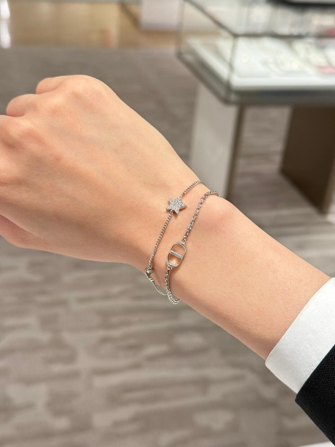 Dior Double Diamond Star Bracelet