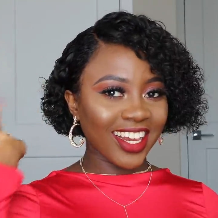 New A Perfect Short Curly Bob Wig