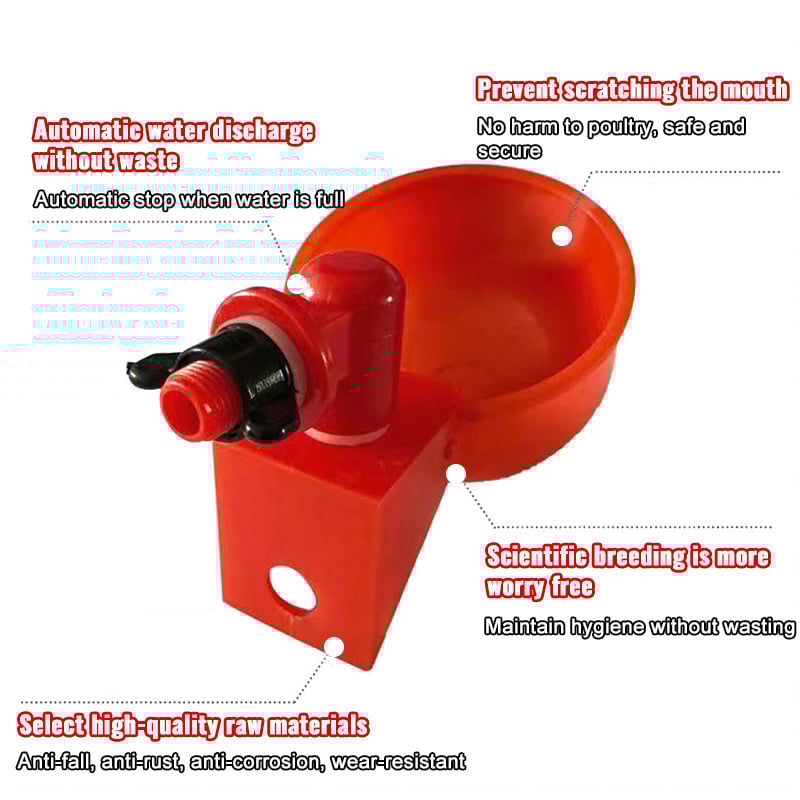 (🔥Last Day Promotion-SAVE 65% OFF)🔥Automatic Chicken Water Cup Waterer Kit -BUY 10 GET 10 FREE & FREE SHIPPING