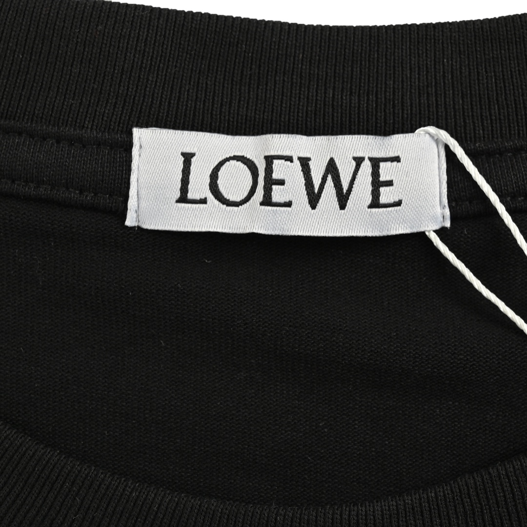 Loewe 24ss butterfly logo print short sleeves