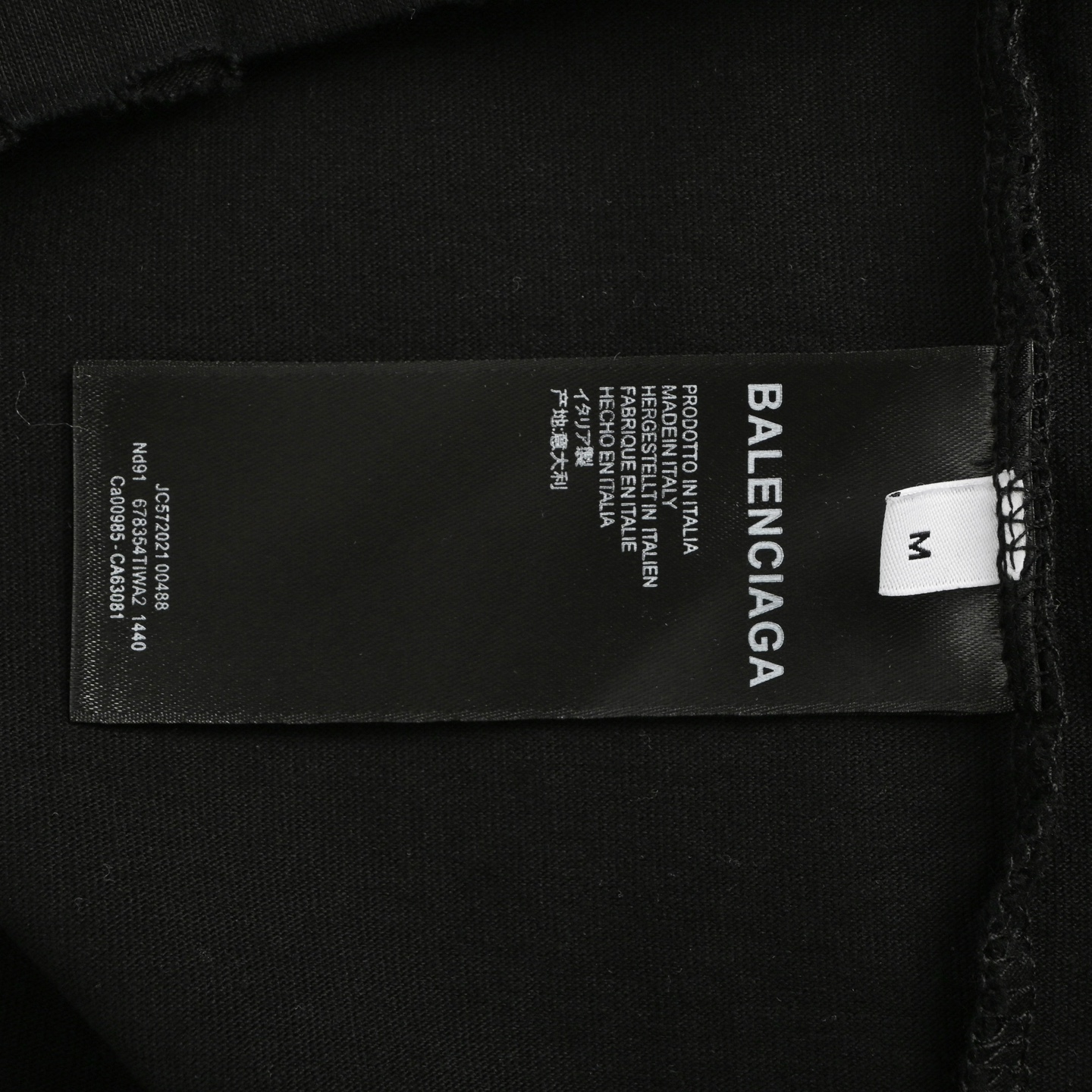 Balenciaga 25ss lock letter embroidered inkjet short sleeve
