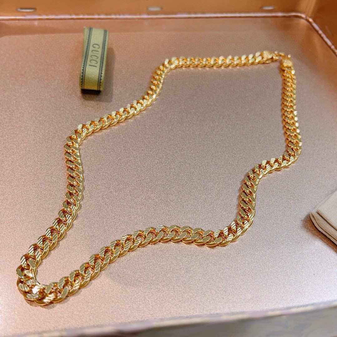 Gucci Anger Forest Series Double G New Flat Necklace