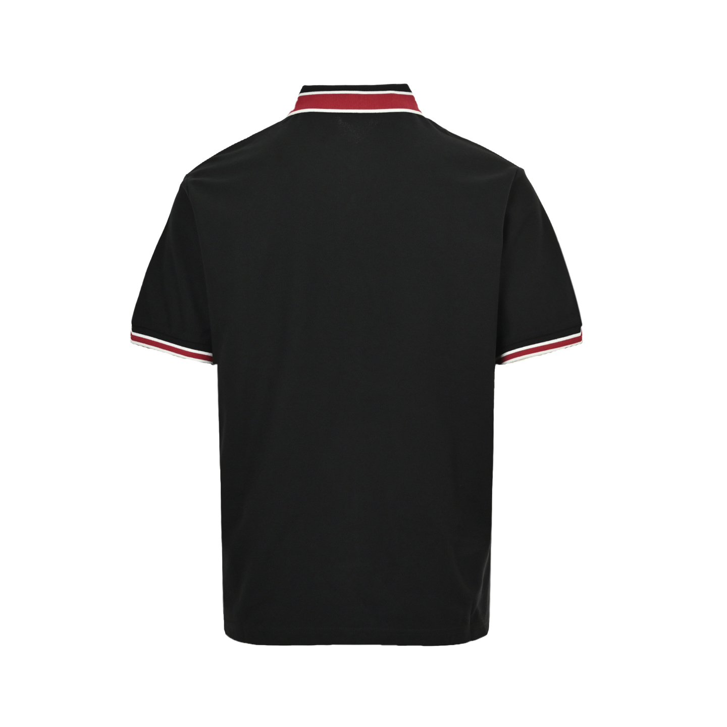 Moncler 25ss striped collar embroidered logo polo short sleeve